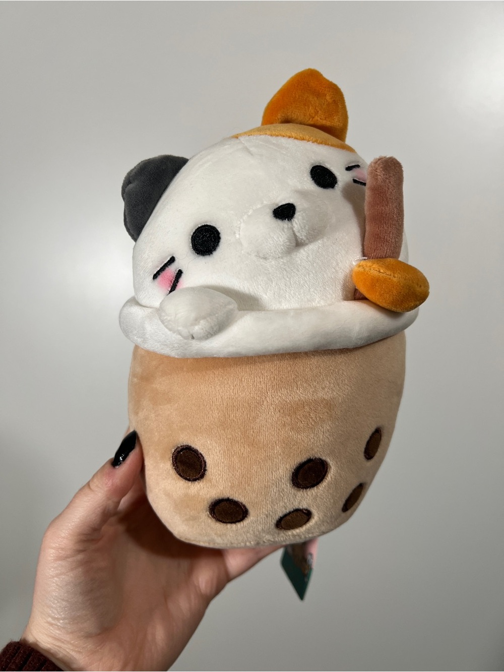 NEW Plush Boba Calico Cat from Takashoji